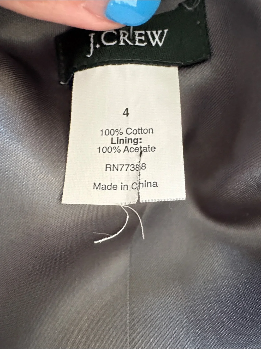 Jcrew Purple Peplum Velvet Women's Blazer Jacket size 4